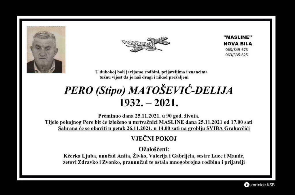 Pero (Stipo) Matošević – Delija