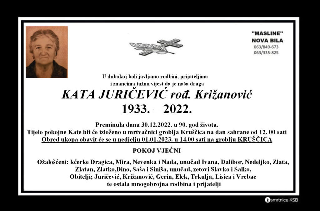 Kata Juričević rođ. Križanović