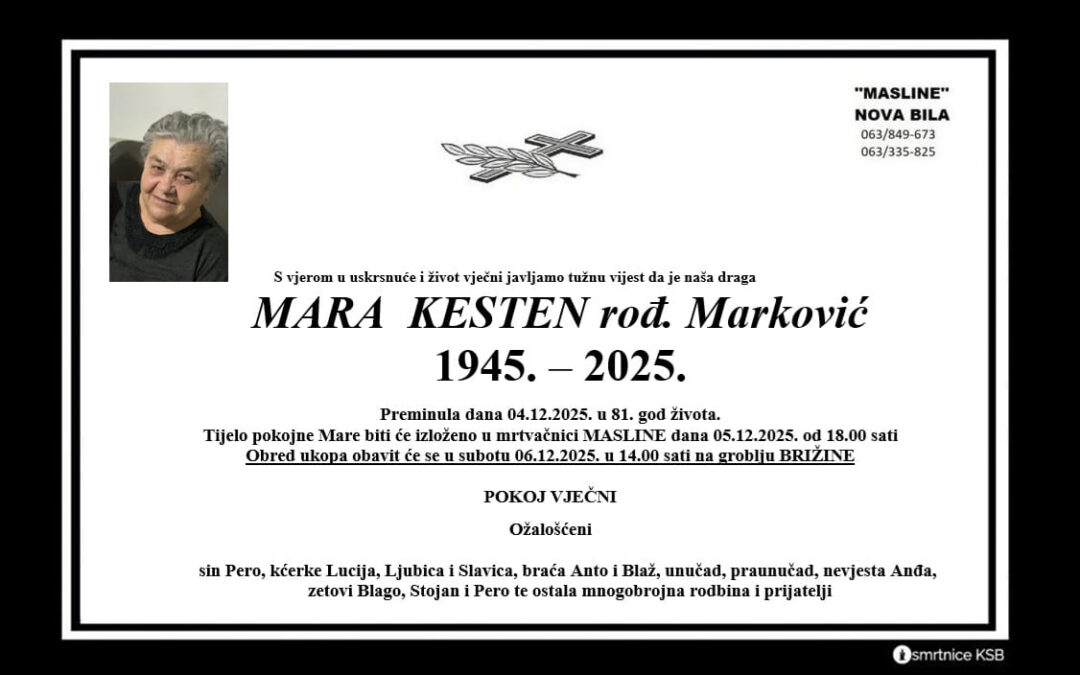 Mara Kesten rođ. Marković