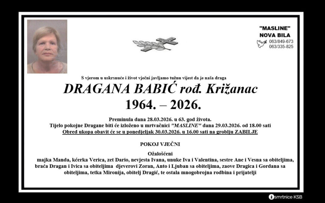 Dragana Babić rođ. Križanac